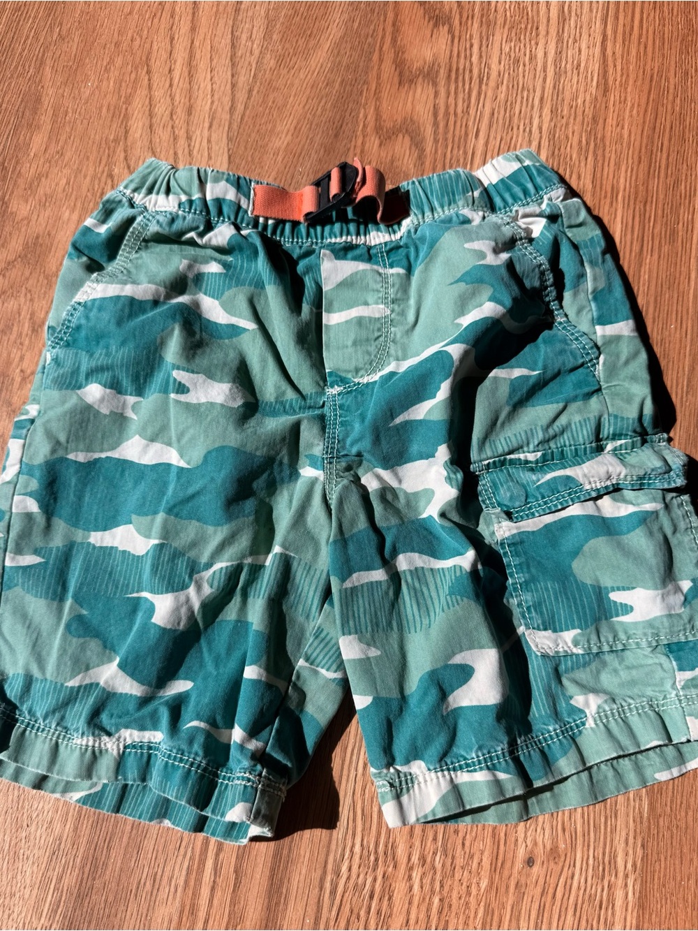 Hanna Andersson Green Camo Shorts Cargo 5